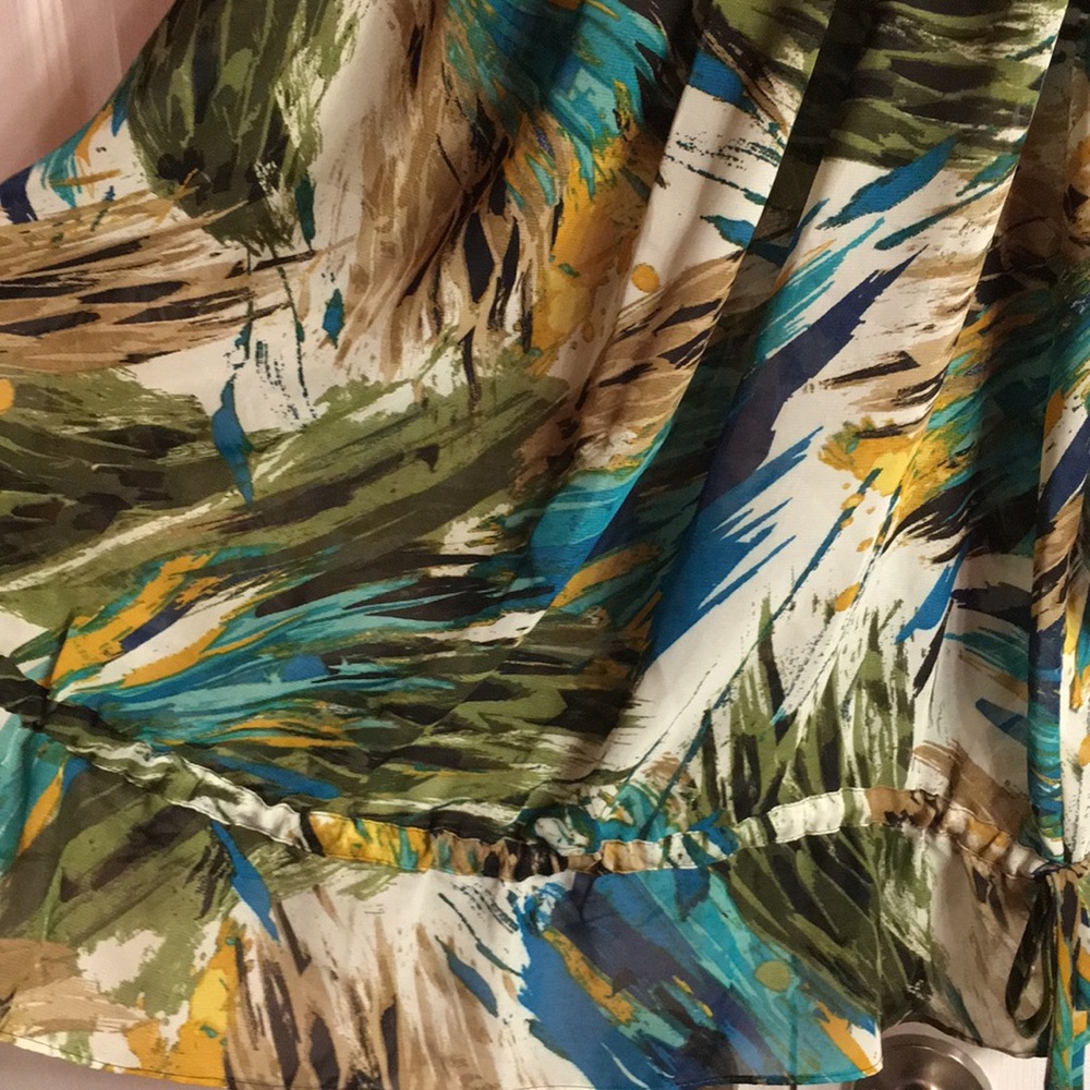 Butterfly flutter sleeve blouse 1x more like 26/28 - Picture 3 of 5